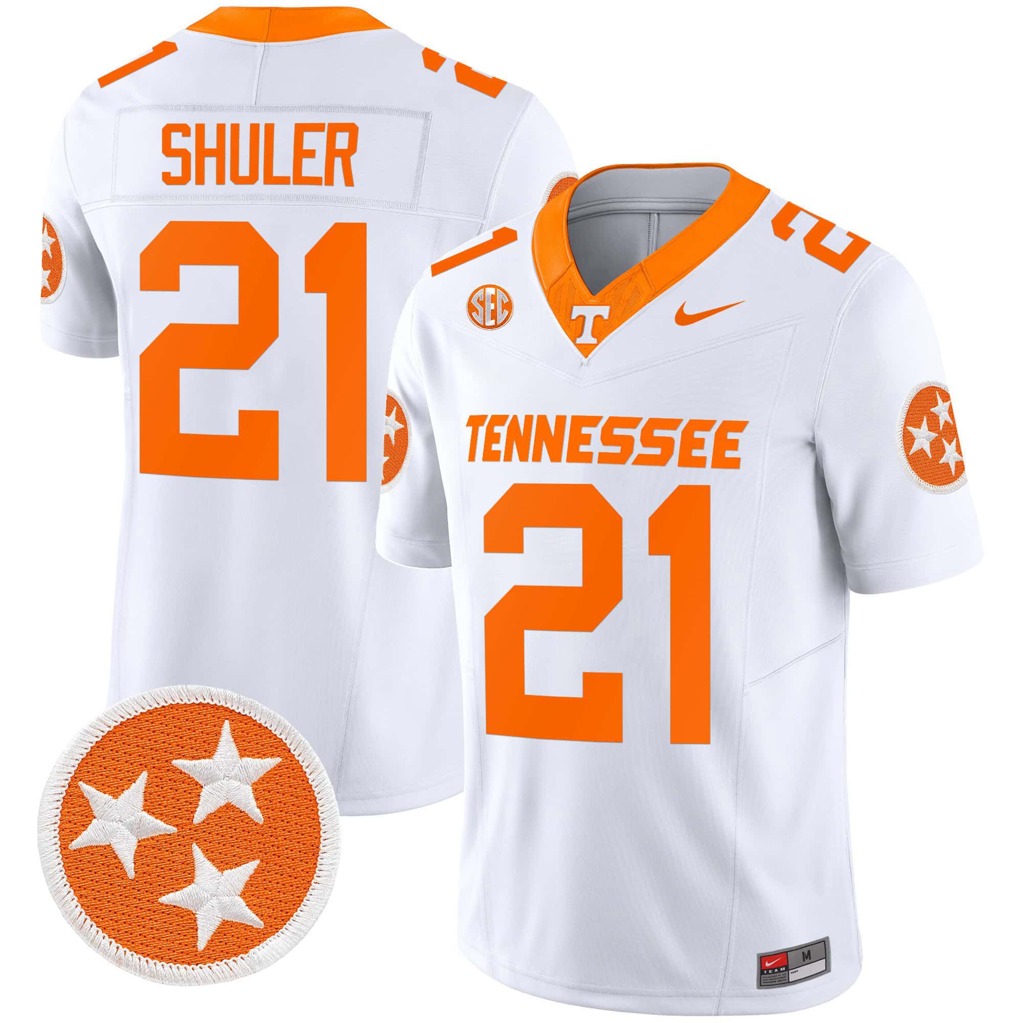 Men Tennessee Volunteers #21 Shuler White 2024 Nike Vapor Limited NCAA Jersey